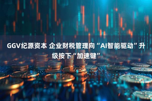 GGV纪源资本 企业财税管理向“AI智能驱动”升级按下“加速键”