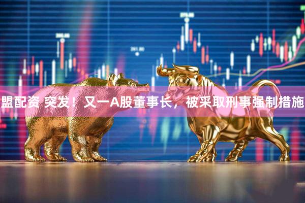 盟配资 突发！又一A股董事长，被采取刑事强制措施