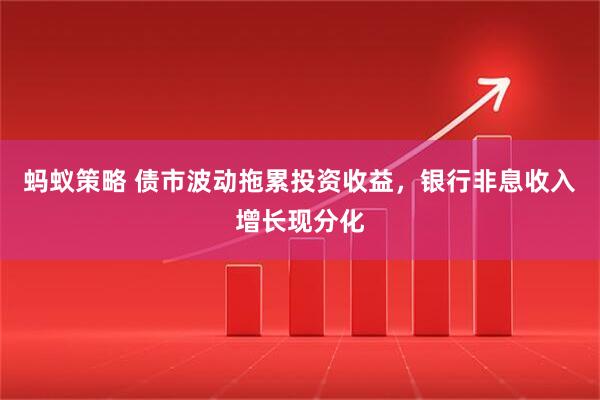 蚂蚁策略 债市波动拖累投资收益，银行非息收入增长现分化