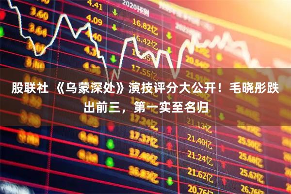 股联社 《乌蒙深处》演技评分大公开！毛晓彤跌出前三，第一实至名归